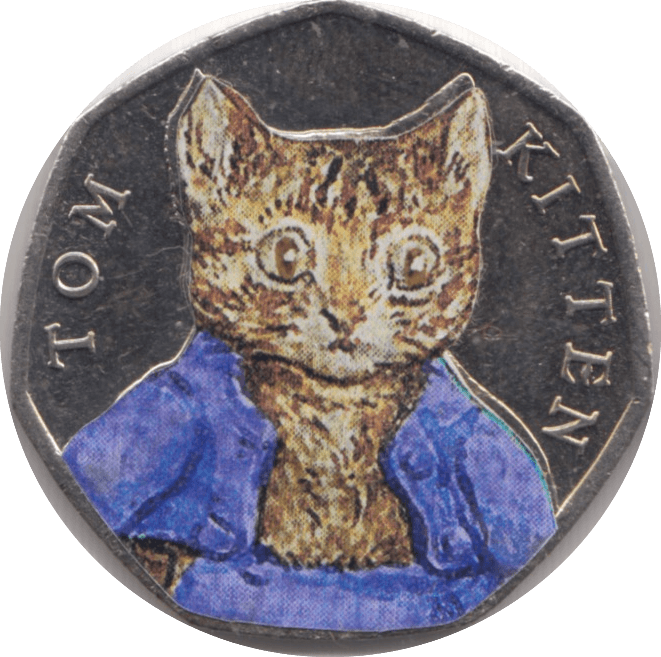 2017 50p TOM KITTEN COLOURED CIRCULATED BEATRIX COIN - BEATRIX POTTER - Cambridgeshire Coins