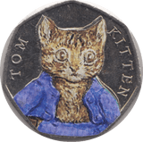 2017 50p TOM KITTEN COLOURED CIRCULATED BEATRIX COIN - BEATRIX POTTER - Cambridgeshire Coins