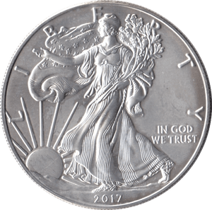 2017 AMERICAN EAGLE SILVER DOLLAR USA - SILVER WORLD COINS - Cambridgeshire Coins