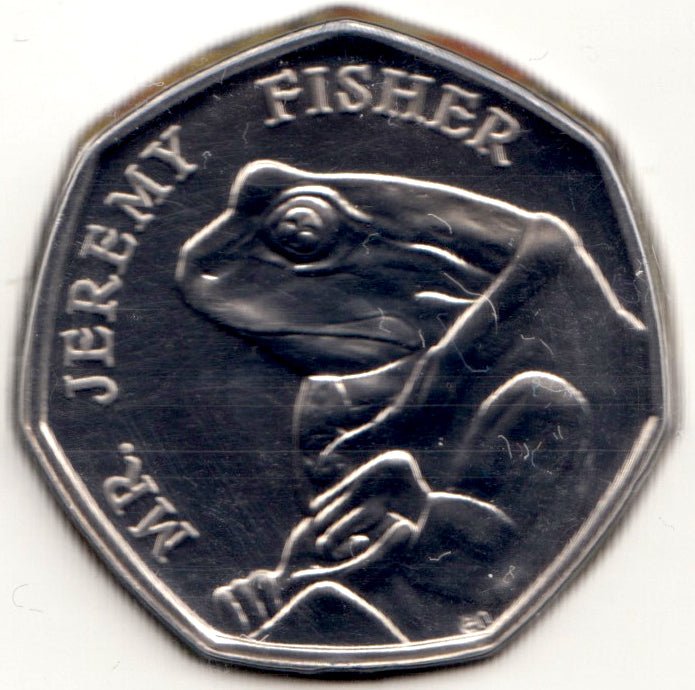 2017 BRILLIANT UNCIRCULATED 50P COIN BEATRIX POTTER MR JEREMY FISHER SEALED - Beatrix Potter - Cambridgeshire Coins