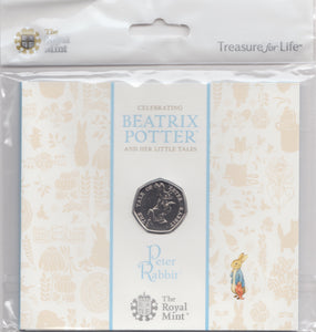 2017 BRILLIANT UNCIRCULATED 50P COIN BEATRIX POTTER TALE OF PETER RABBIT SEALED - 50p BU Pack - Cambridgeshire Coins