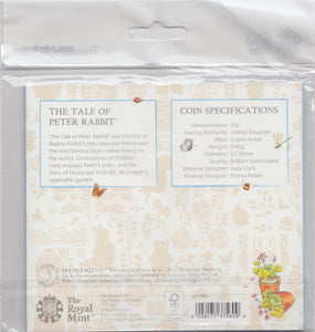 2017 BRILLIANT UNCIRCULATED 50P COIN BEATRIX POTTER TALE OF PETER RABBIT SEALED - 50p BU Pack - Cambridgeshire Coins