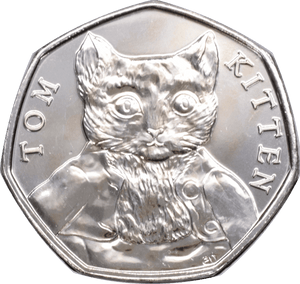 2017 BRILLIANT UNCIRCULATED 50P COIN BEATRIX POTTER TOM KITTEN SEALED - Beatrix Potter - Cambridgeshire Coins