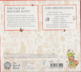 2017 BRILLIANT UNCIRCULATED 50P COIN BENJAMIN BUNNY SEALED - Beatrix Potter - Cambridgeshire Coins