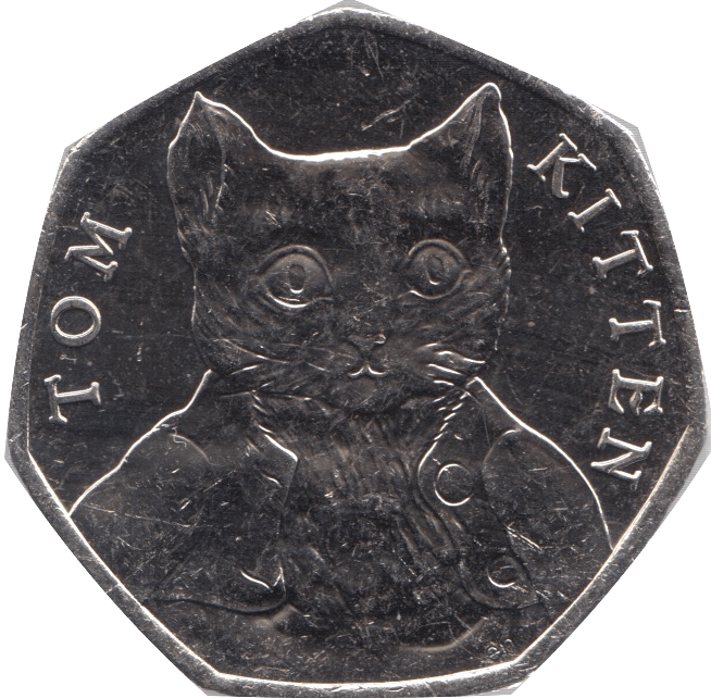 2017 CIRCULATED 50P TOM KITTEN BEATRIX POTTER - 50P CIRCULATED - Cambridgeshire Coins