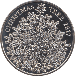 2017 FIVE POUND £5 CHRISTMAS TREE BRILLIANT UNCIRCULATED BU - £5 BU - Cambridgeshire Coins