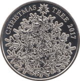 2017 FIVE POUND £5 CHRISTMAS TREE BRILLIANT UNCIRCULATED BU - £5 BU - Cambridgeshire Coins