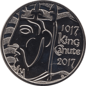 2017 FIVE POUND £5 KING CANUTE BRILLIANT UNCIRCULATED BU - £5 BU - Cambridgeshire Coins