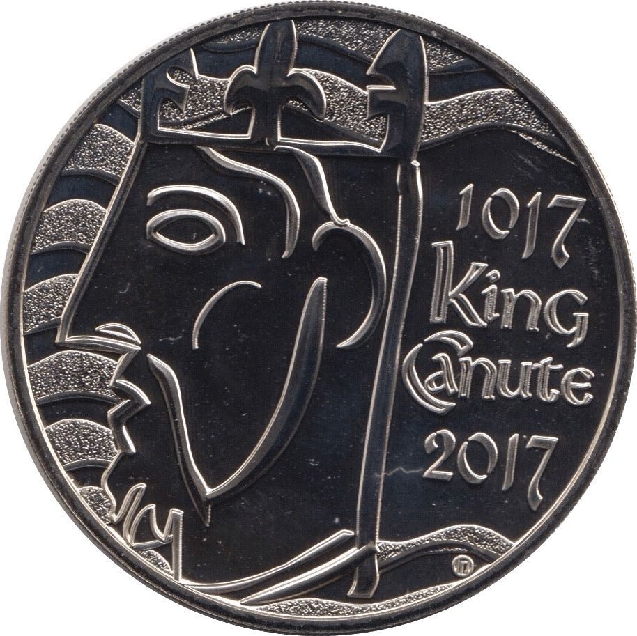 2017 FIVE POUND £5 KING CANUTE BRILLIANT UNCIRCULATED BU - £5 BU - Cambridgeshire Coins
