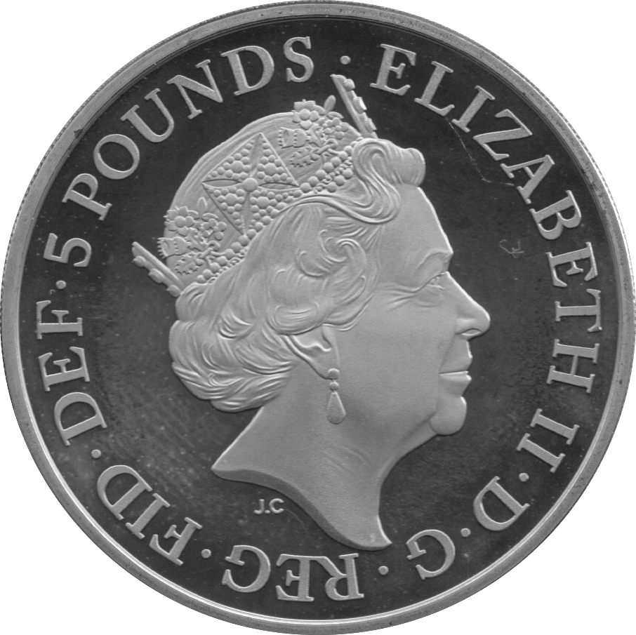 2017 FIVE POUND £5 PROOF COIN KING KANUTE - £5 Proof - Cambridgeshire Coins