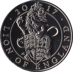 2017 FIVE POUND £5 QUEENS BEASTS LION OF ENGLAND BRILLIANT UNCIRCULATED BU - £5 BU - Cambridgeshire Coins