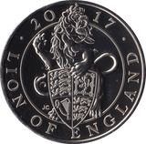 2017 FIVE POUND £5 QUEENS BEASTS LION OF ENGLAND BRILLIANT UNCIRCULATED BU - £5 BU - Cambridgeshire Coins