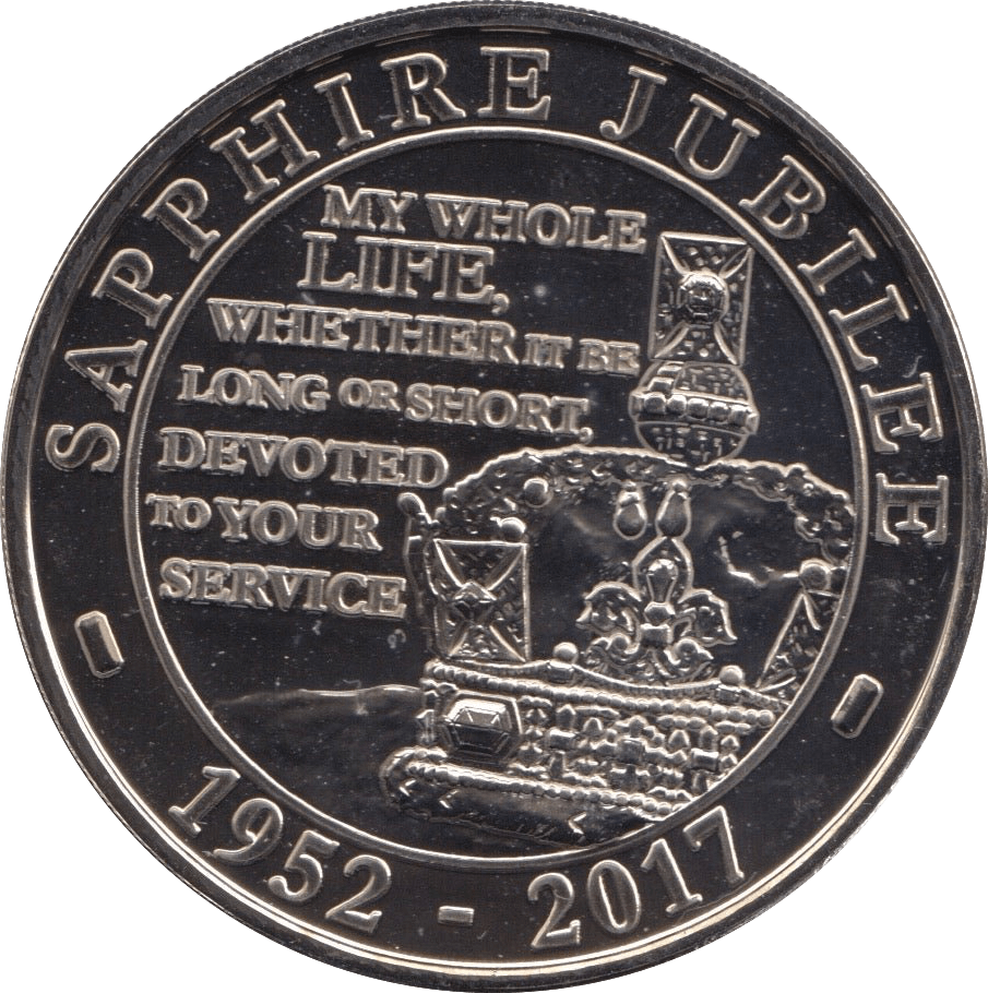 2017 FIVE POUND £5 SAPPHIRE JUBILEE BRILLIANT UNCIRCULATED BU - £5 BU - Cambridgeshire Coins