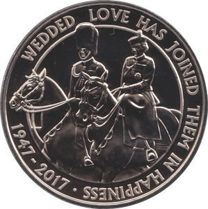 2017 FIVE POUND £5 WEDDED LOVE HAS JOINED THEM IN HAPPINESS BRILLIANT UNCIRCULATED BU - £5 BU - Cambridgeshire Coins