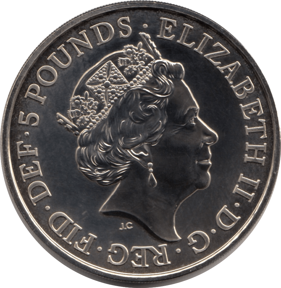 2017 FIVE POUND £5 WEDDED LOVE HAS JOINED THEM IN HAPPINESS BRILLIANT UNCIRCULATED BU - £5 BU - Cambridgeshire Coins