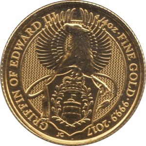 2017 GOLD 1/4 OUNCE GRIFFIN OF EDWARD III QUEENS BEASTS - GOLD BRITANNIAS - Cambridgeshire Coins