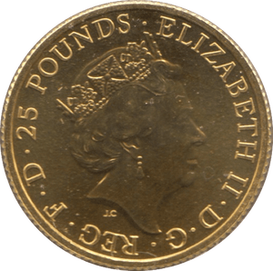 2017 GOLD 1/4 OUNCE RED DRAGON WALES QUEENS BEASTS - GOLD BRITANNIAS - Cambridgeshire Coins