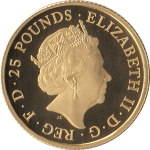 2017 GOLD £25 QUARTER OUNCE BRITANNIA COIN ( PROOF ) - GOLD BRITANNIAS - Cambridgeshire Coins