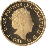 2017 GOLD £25 QUARTER OUNCE BRITANNIA COIN ( PROOF ) - GOLD BRITANNIAS - Cambridgeshire Coins