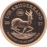 2017 GOLD KRUGERRAND PROOF 1/10 OUNCE SOUTH AFRICA *RARE* - Gold World Coins - Cambridgeshire Coins