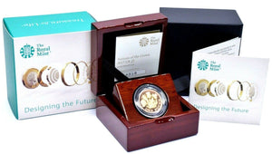 2017 GOLD PROOF £1 NATIONS OF THE CROWN ROYAL MINT BOX AND COA - Gold Proof £1 - Cambridgeshire Coins