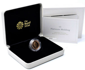 2017 Gold Proof Sovereign Platinum Wedding Love Loyalty BOXED + COA Royal Mint - Cambridgeshire Coins