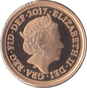 2017 GOLD QUARTER SOVEREIGN ( PROOF ) - QUARTER SOVEREIGN - Cambridgeshire Coins