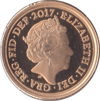 2017 GOLD QUARTER SOVEREIGN ( PROOF ) - QUARTER SOVEREIGN - Cambridgeshire Coins