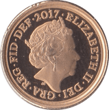 2017 GOLD QUARTER SOVEREIGN ( PROOF ) - QUARTER SOVEREIGN - Cambridgeshire Coins