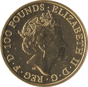 2017 GOLD QUEENS BEASTS ONE OUNCE RED DRAGON OF WALES - GOLD BRITANNIAS - Cambridgeshire Coins