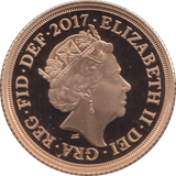 2017 GOLD SOVEREIGN ( PROOF ) - Sovereign - Cambridgeshire Coins