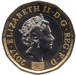 2017 ONE POUND £1 BRILLIANT UNCIRCULATED BU - £1 BU - Cambridgeshire Coins