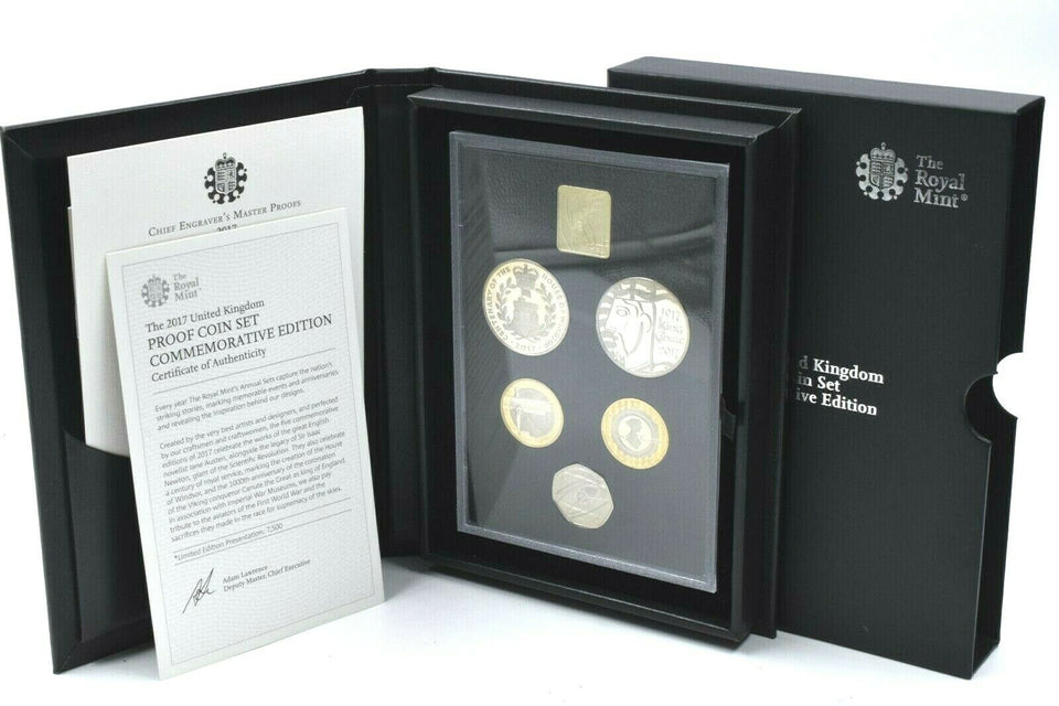 2017 ROYAL MINT COMMEMORATIVE PROOF SET - PROOF SET black - Cambridgeshire Coins