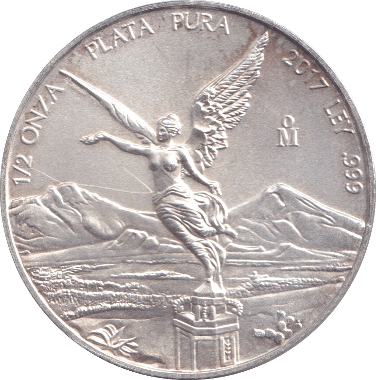 2017 SILVER 1/2 OUNCE MEXICO - SILVER WORLD COINS - Cambridgeshire Coins