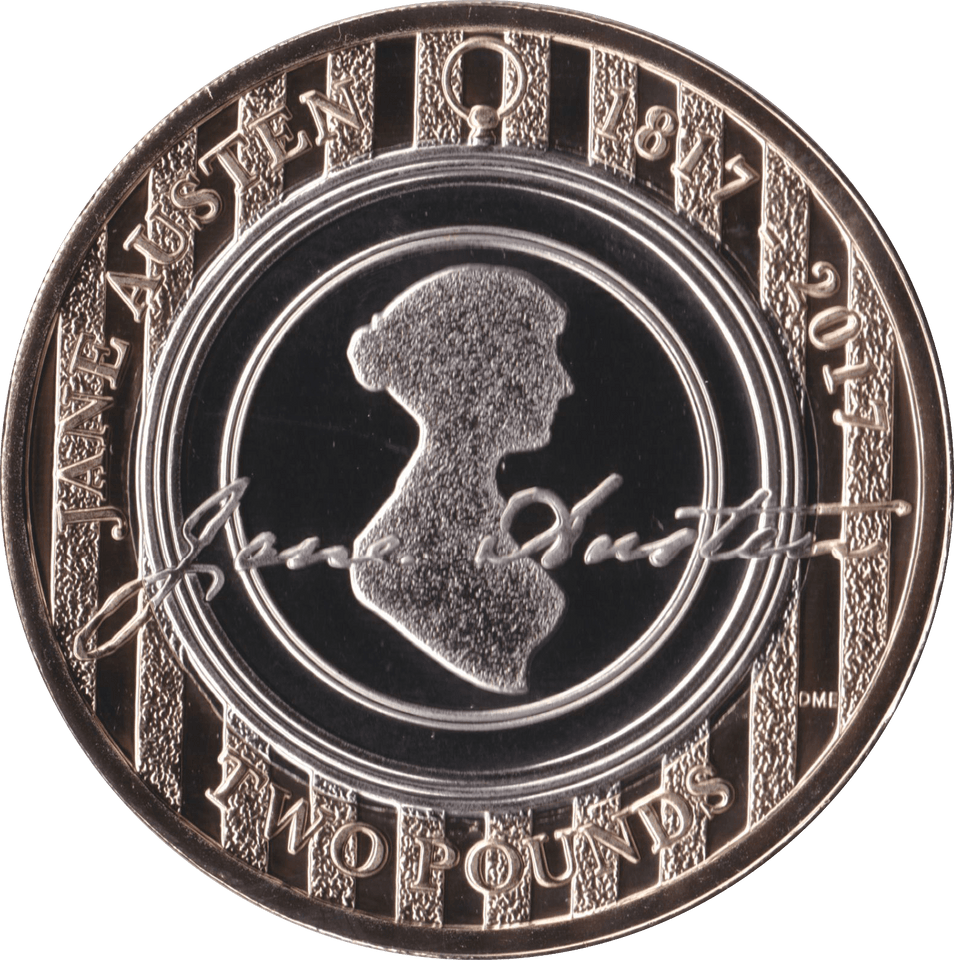 2017 TWO POUND £2 JANE AUSTEN BRILLIANT UNCIRCULATED BU - £2 BU - Cambridgeshire Coins