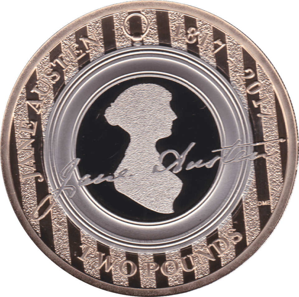 2017 TWO POUND £2 PROOF COIN JANE AUSTEN - £2 Proof - Cambridgeshire Coins