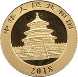 2018 .999 GOLD PROOF 50 YUAN CHINESE PANDA - Gold World Coins - Cambridgeshire Coins