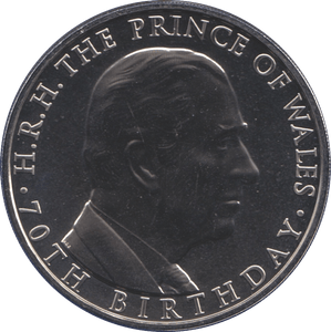 2018 BRILLIANT UNCIRCULATED £5 PRINCE CHARLES 70TH BIRTHDAY BU - £5 BU - Cambridgeshire Coins