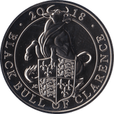 2018 BRILLIANT UNCIRCULATED £5 QUEENS BEASTS BLACK BULL OF CLARENCE BU - £5 BU - Cambridgeshire Coins