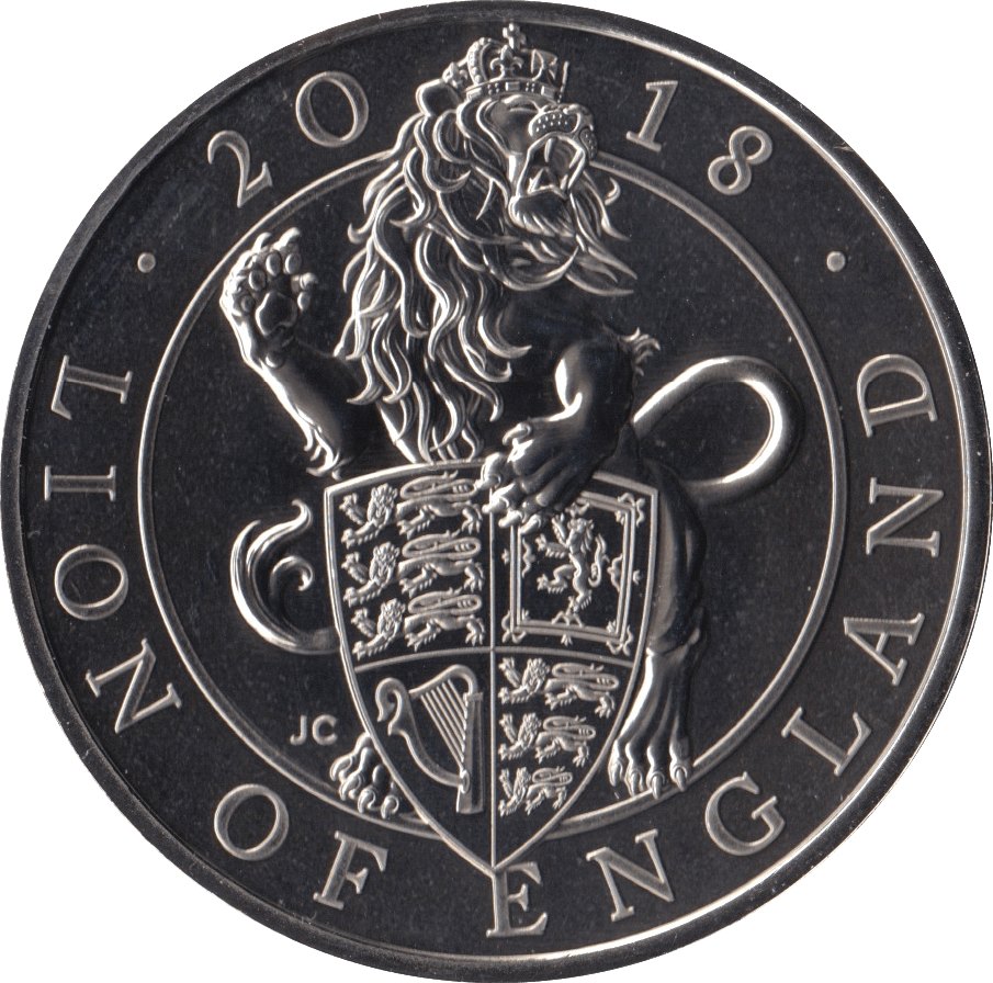 2018 BRILLIANT UNCIRCULATED £5 QUEENS BEASTS LION OF ENGLAND BU - £5 BU - Cambridgeshire Coins