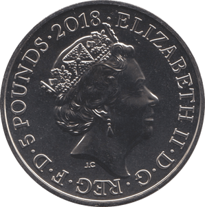 2018 BRILLIANT UNCIRCULATED £5 REMEMBERANCE POPPY BU - £5 BU - Cambridgeshire Coins