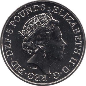 2018 BRILLIANT UNCIRCULATED £5 SAPPHIRE 45TH ANNIVERSARY BU - £5 BU - Cambridgeshire Coins