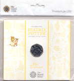 2018 BRILLIANT UNCIRCULATED 50P COIN BEATRIX POTTER MRS TITTLEMOUSE SEALED - Beatrix Potter - Cambridgeshire Coins