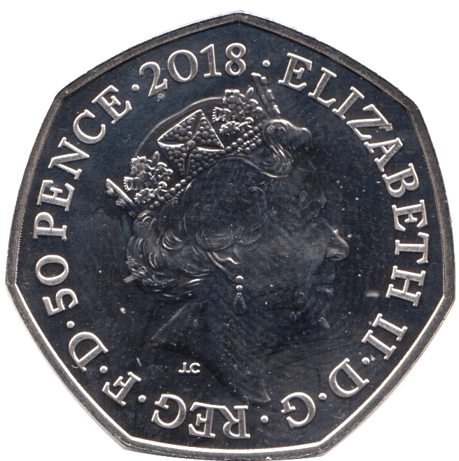 2018 BRILLIANT UNCIRCULATED 50P COIN FLOPSY BUNNY - 50p BU - Cambridgeshire Coins