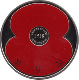 2018 BRILLIANT UNCIRCULATED JERSEY £5 REMEMBRANCE POPPY BU - £5 BU - Cambridgeshire Coins