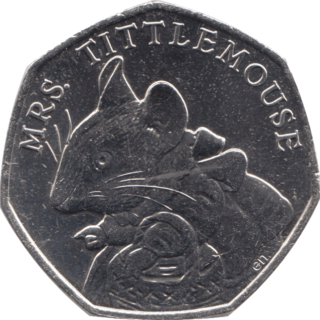 2018 CIRCULATED 50P MRS TITTLEMOUSE BEATRIX POTTER - 50P CIRCULATED - Cambridgeshire Coins
