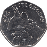 2018 CIRCULATED 50P MRS TITTLEMOUSE BEATRIX POTTER - 50P CIRCULATED - Cambridgeshire Coins