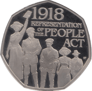 2018 FIFTY PENCE PROOF 50P PEOPLES ACT - 50p Proof - Cambridgeshire Coins