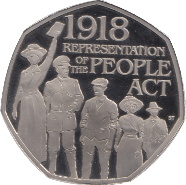 2018 FIFTY PENCE PROOF 50P PEOPLES ACT - 50p Proof - Cambridgeshire Coins