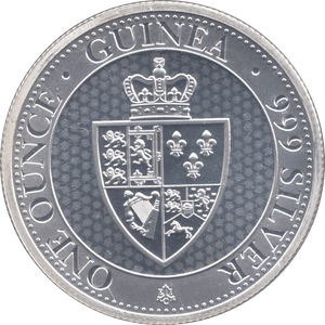 2018 FINE SILVER PROOF GUINEA 1 OZ ST HELENA £1 COMMEMORATIVE - SILVER PROOF COMMEMORATIVE - Cambridgeshire Coins